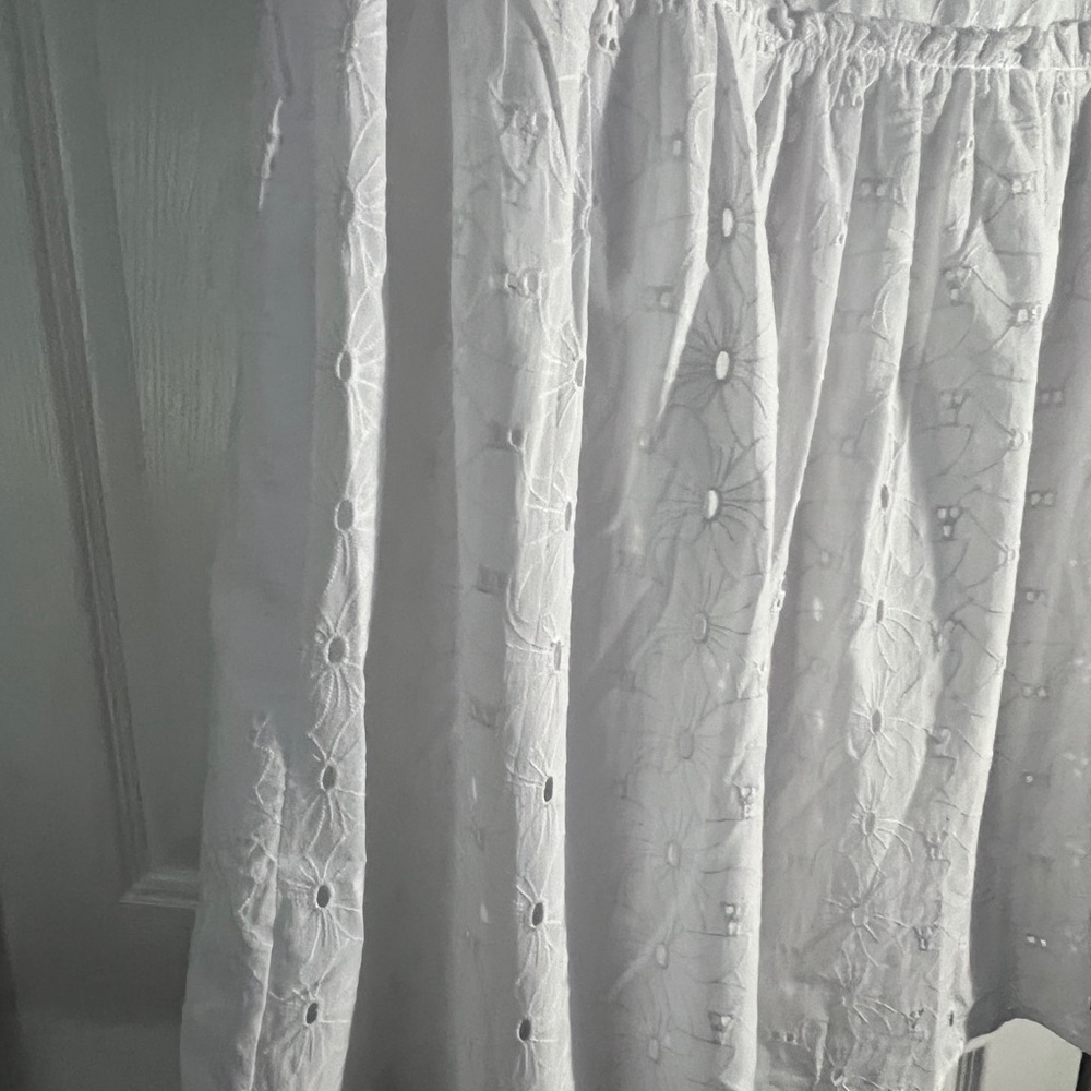 Calypso St. Barth White Eyelet Full A-Line Skirt - Picture 7 of 16